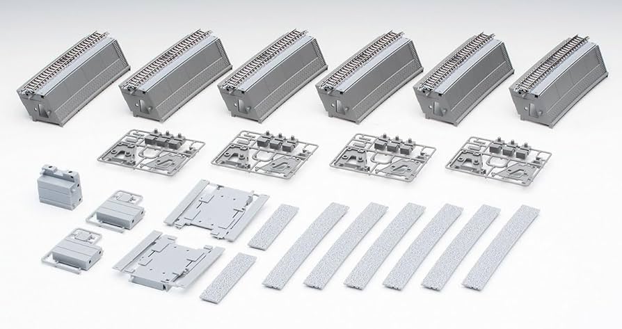 Amazon | TOMIX Nゲージ 築堤大カーブレール 複線化セット 91047 鉄道