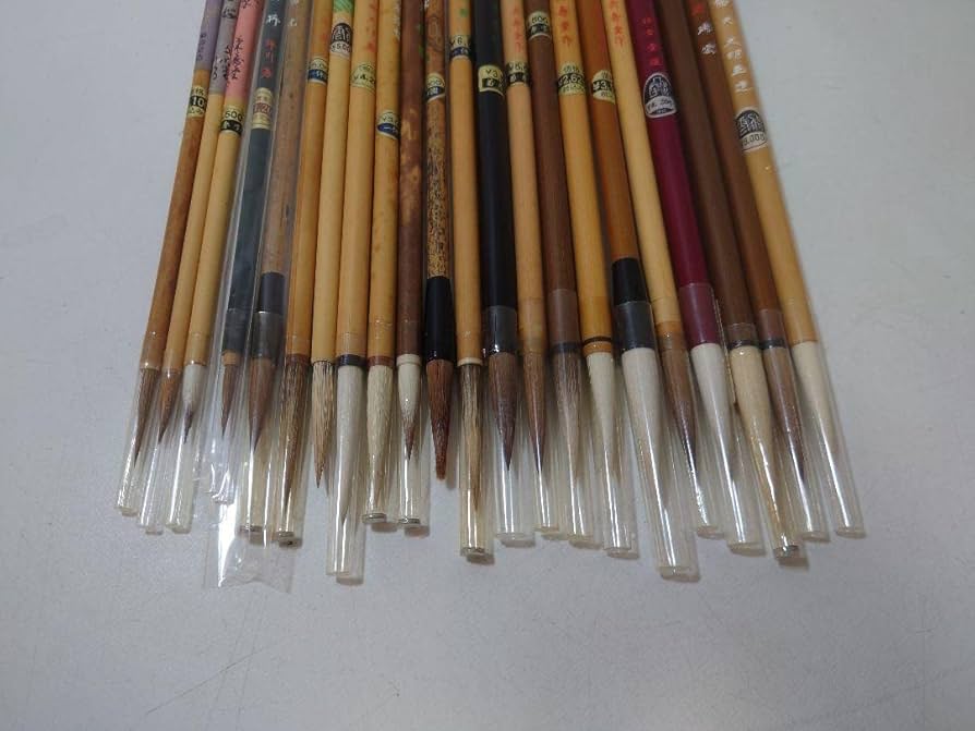 Amazon.co.jp: 伝統工芸品 筆 習字 書道 熊野筆 毛筆 22本 : 文房具