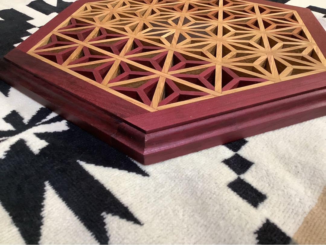 IGT天板 1ユニット 三脚用テーブル 組子細工ヘキサゴン123 三脚