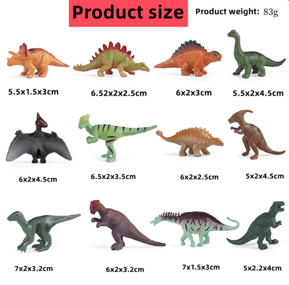 Amazon.co.jp: Xshelley 子供用恐竜フィギュアおもちゃ12個、2~3インチ