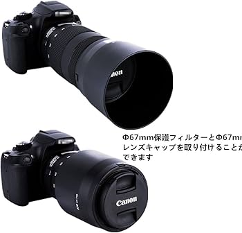 Amazon | JJC 可逆式 レンズフード Canon RF 100-400mm F5.6-8 IS USM