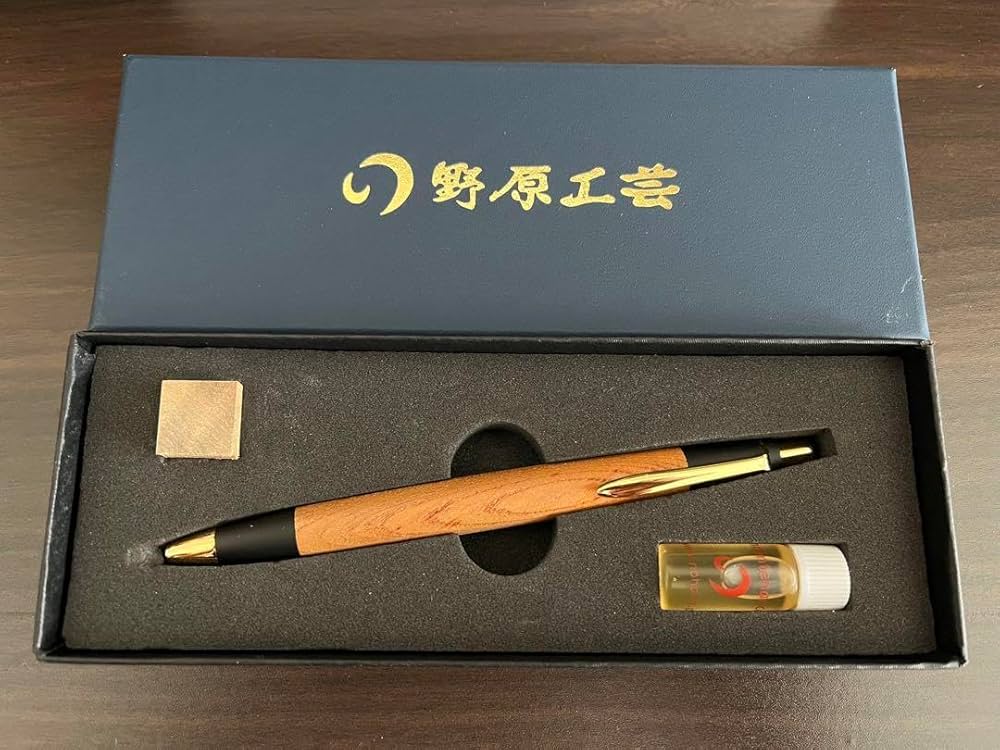 Amazon | 野原工芸 欅 スリム ボールペン | 油性ボールペン | 文房具
