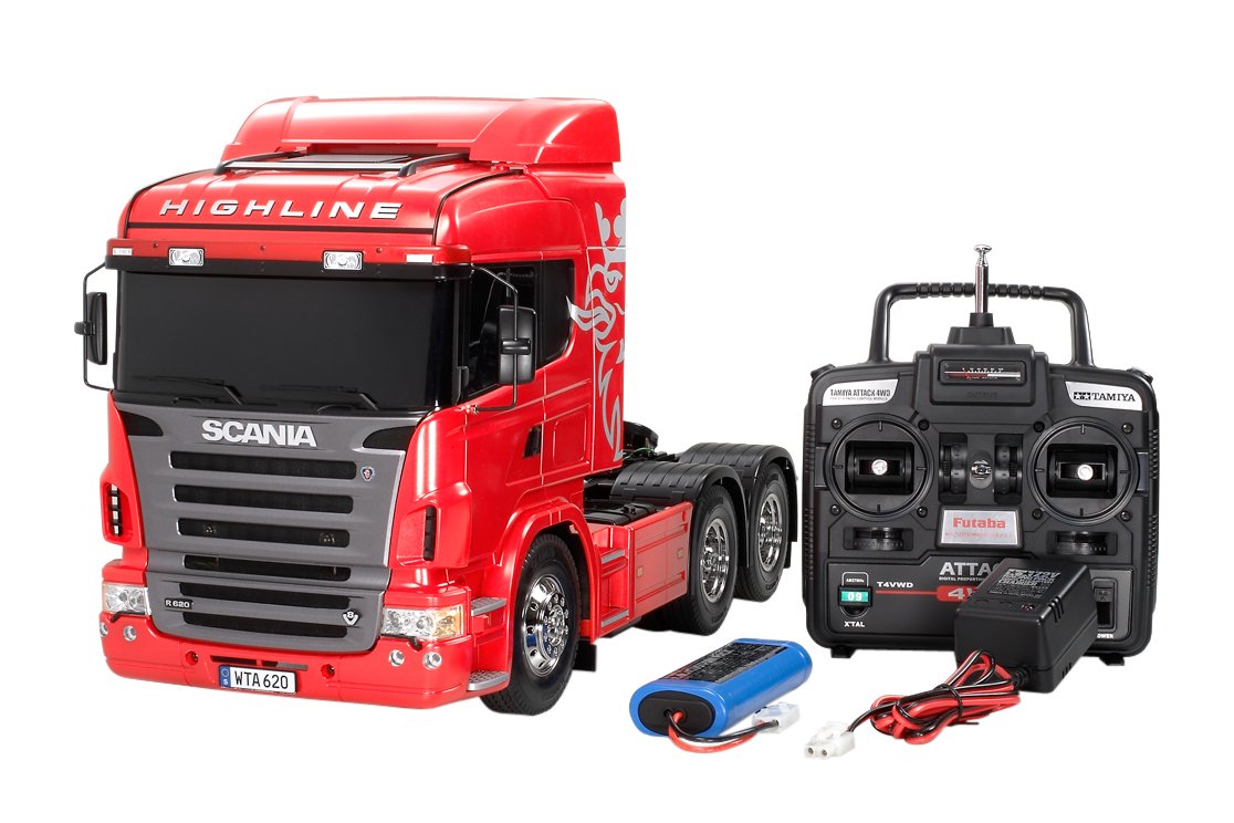 maku 大幅値下げ！！タミヤスカニア トラック ラジコン 塗装赤色