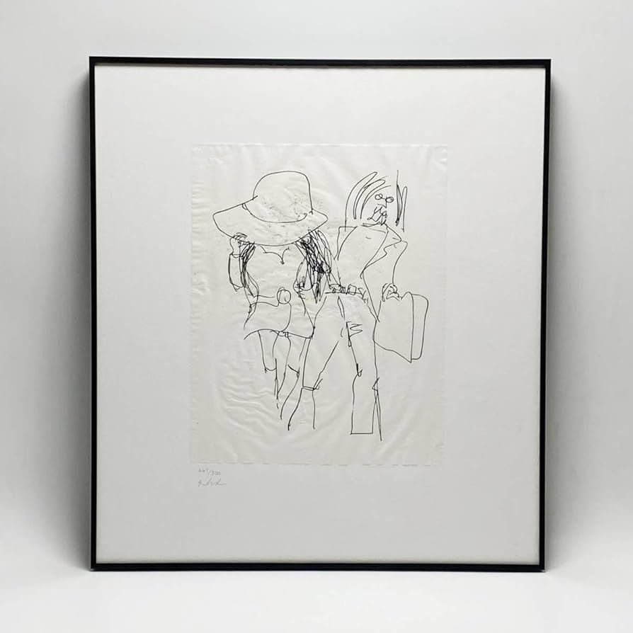 ジョンレノン／Bag One／リトグラフ／掛け時計