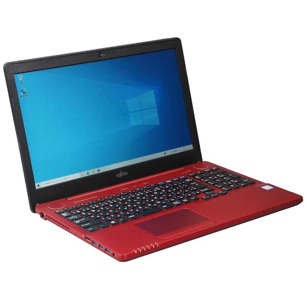 保証付 日本製 Wi-Fi有 HDD-500GB 15.6型 レッド ノートパソコン