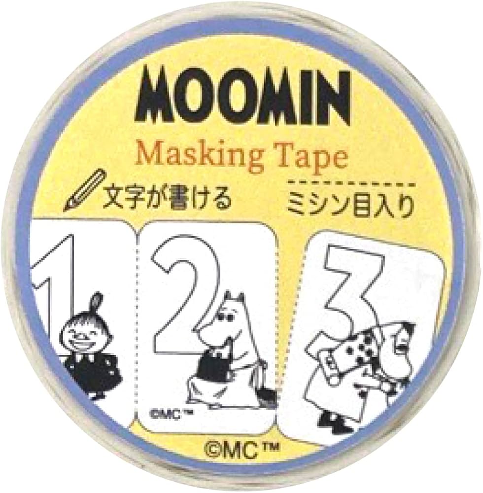 Amazon | 学研ステイフル ムーミン マスキングテープ 幅30mm×5m ミシン