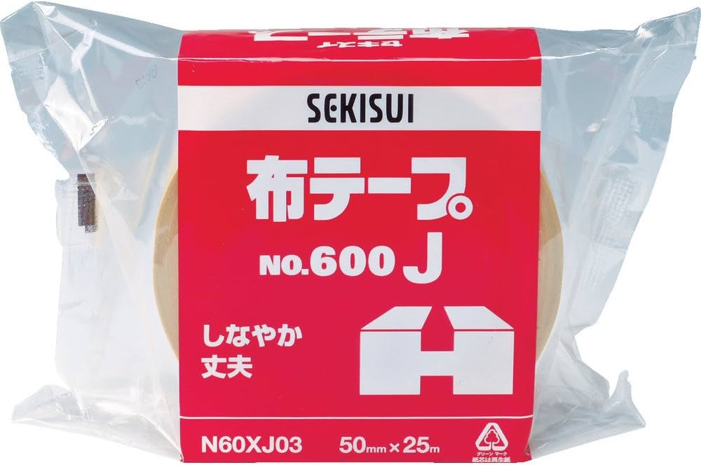 Amazon | セキスイ SEKISUI NO.600J 布テープ 50mmX25M クロス粘着