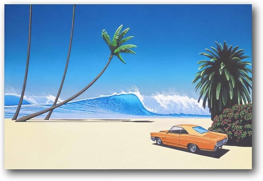 新品 ED100 PARCO ART POSTER 永井博 ポスター 新品 ED100 PARCO ART