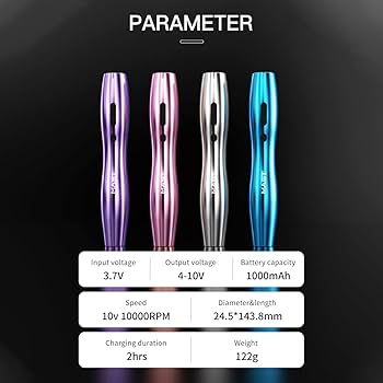 Amazon | マストタトゥーキット、P20ワイヤレスタトゥーペンマシンガン