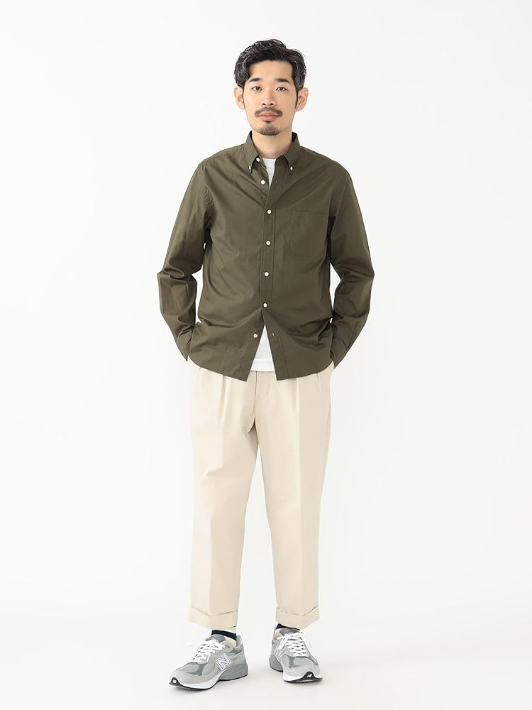 Amazon | 【ビームスの百名品】 [ビームスプラス] パンツ 2プリーツ