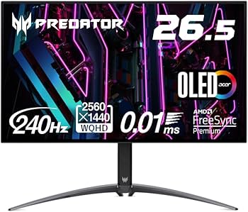 Amazon.co.jp: Acer Predator ゲーミングモニター 26.5インチ OLED