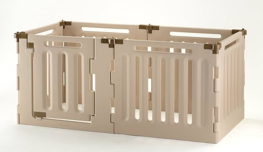 Amazon | リッチェル ペット用 3WAYサークル 6面70H ベージュ