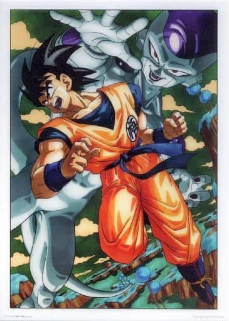 ドラゴンボールZ 悟空 VS フリーザアートポスター(プラ製)鳥山明