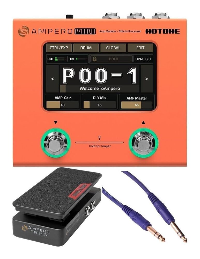 ギター HOTONE AMPERO PRESS 25k Hotone Ampero Press 25k – United States