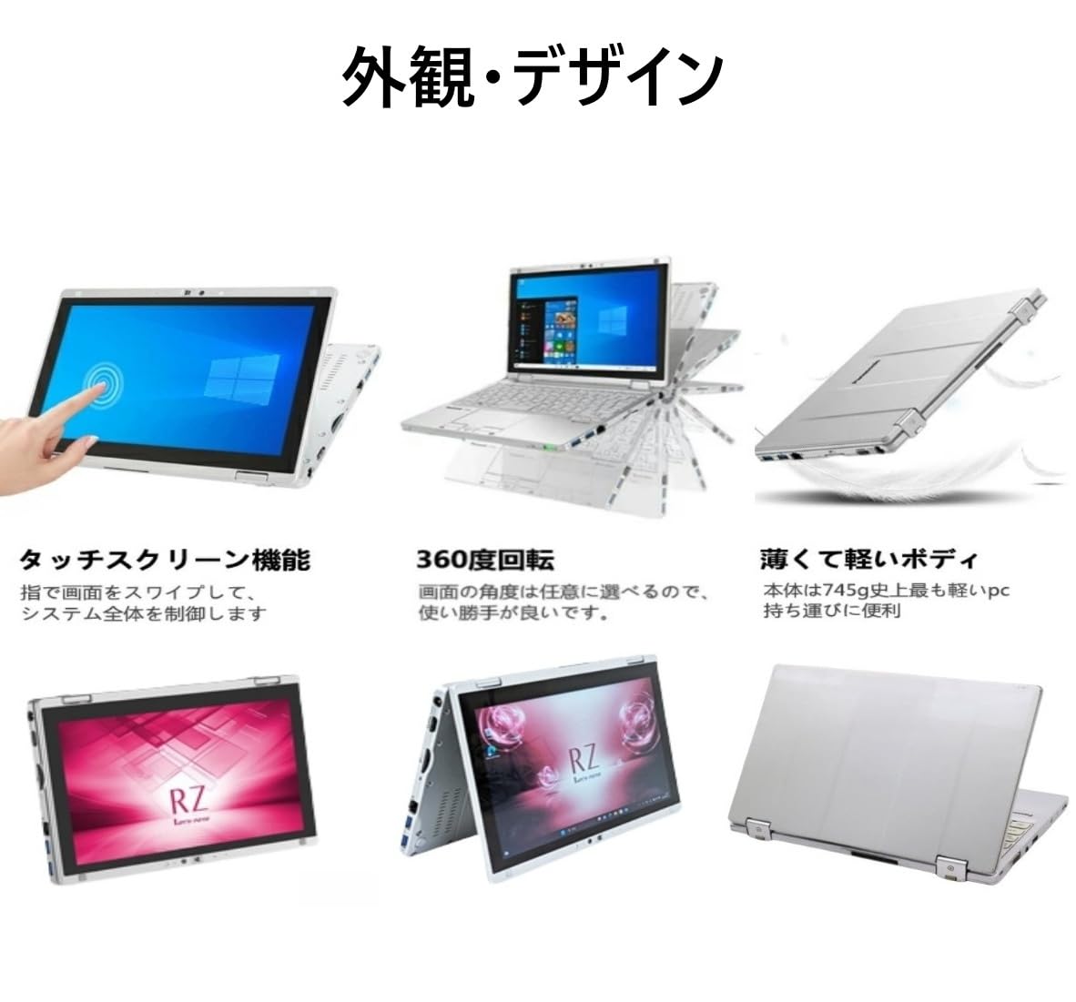 Amazon.co.jp: 【整備済み品】ノートパソコン Let's note CF-RZ6 超