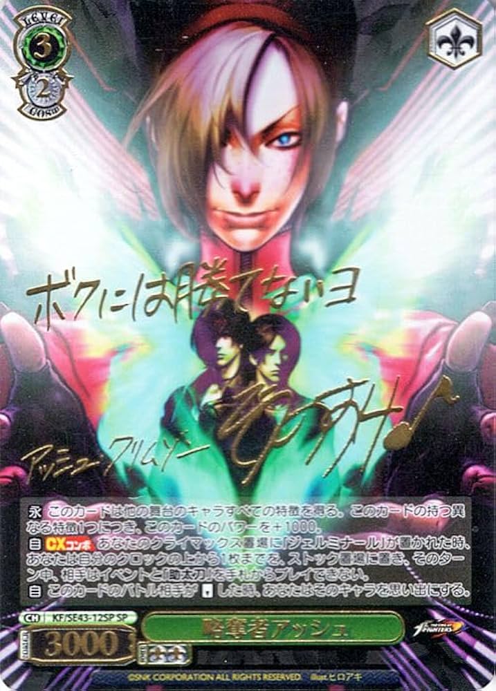 WS ヴァイスシュヴァルツ 封ずる者 庵 sp サイン KOF