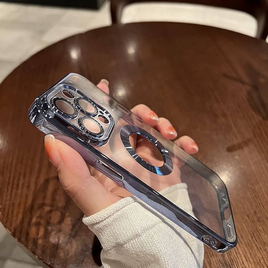 Amazon.co.jp: ZXDK ロゴビューケース iPhone 12 Pro Max用 カメラ