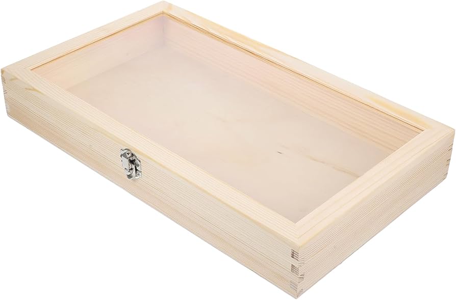 蝶番で開閉可能タイプ 標本箱 2個 ＆ 標本箱収納ケース バラ売り