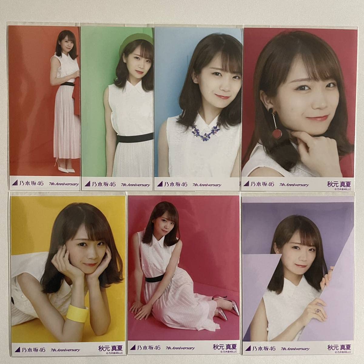 乃木坂46 7th Anniversary アニバーサリー ピンク 生写真 乃木坂46 7th