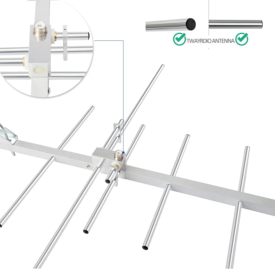 144 ◇◇144/430MHz デュアルバンド八木 ステンレス製 収納ケース付き