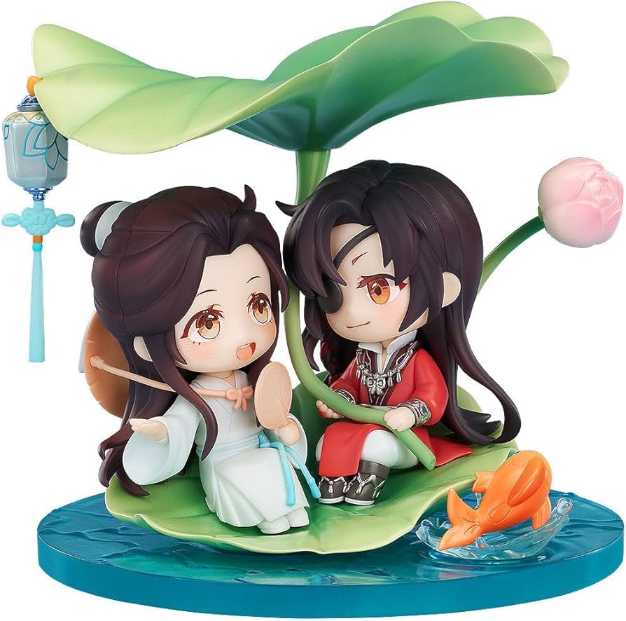 Amazon | 天官賜福 デフォルメフィギュア 謝怜＆花城 莲葉何田田Ver