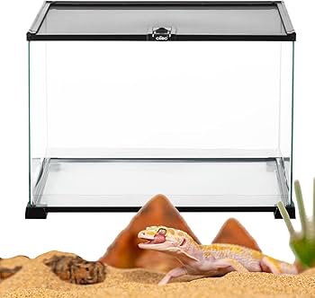 Amazon | 55L 爬虫類ケージ グラステラリウム 透明 飼育ケース 上部