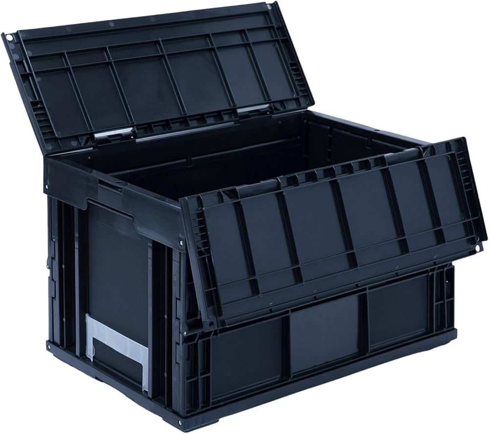 Amazon.co.jp: 松本産業 折りたたみコンテナ 50L (ブラック) (F50BL