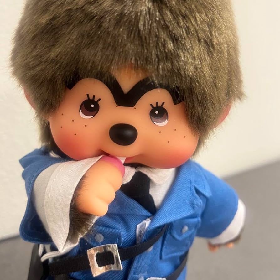 新品 こち亀 両津勘吉 モンチッチ コラボ ぬいぐるみ Sサイズ C