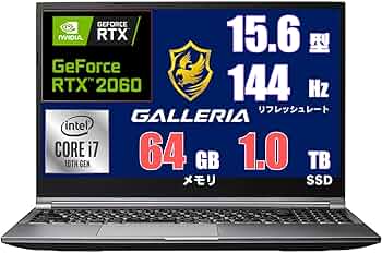 Amazon.co.jp: ゲーミングノートPC GALLERIA Core i7-10875H - RTX
