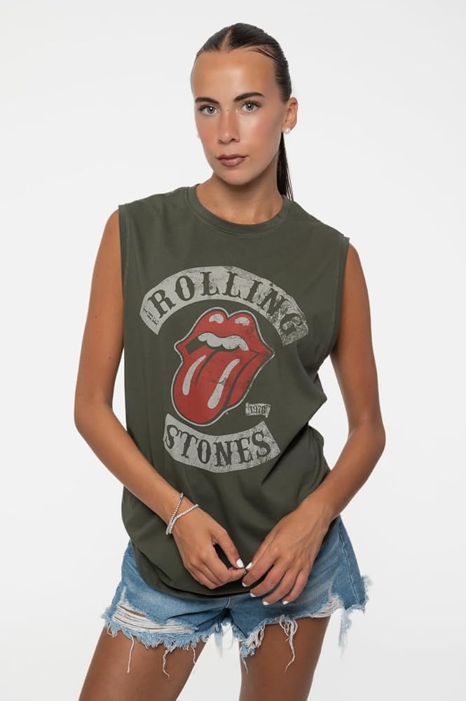 Amazon.com: Men's Rolling Stones Tour 78 Mens Tank Small Green