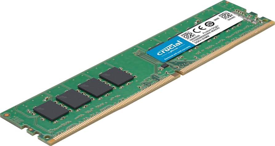 Crucial 32GB Kit (16GBx2), 288-pin DIMM, DDR4 PC4-19200, at Amazon.com