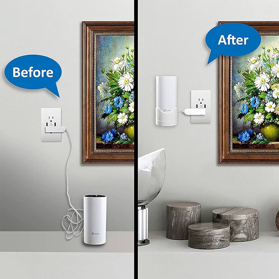 Amazon | 厄介なワイヤーなしのTP-Link Deco M4ルーター用省スペース