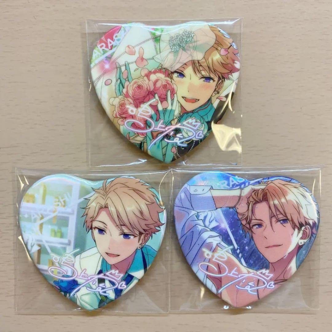 ハート缶バッジβ 鳴上嵐 コレクション 乙女の花園 鳴上嵐 乙女の花園