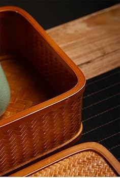 Amazon｜竹製品、純手作り竹編み茶器収納ケース、お茶ケース、家庭用蓋