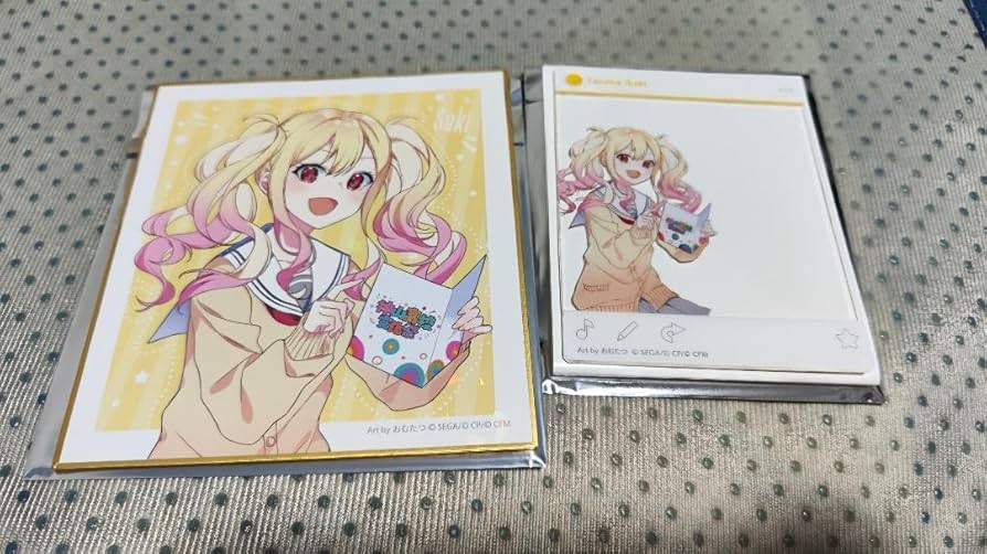 プロセカ 天馬咲希 色紙 2点セット プロセカ 天馬咲希 色紙 2点セット