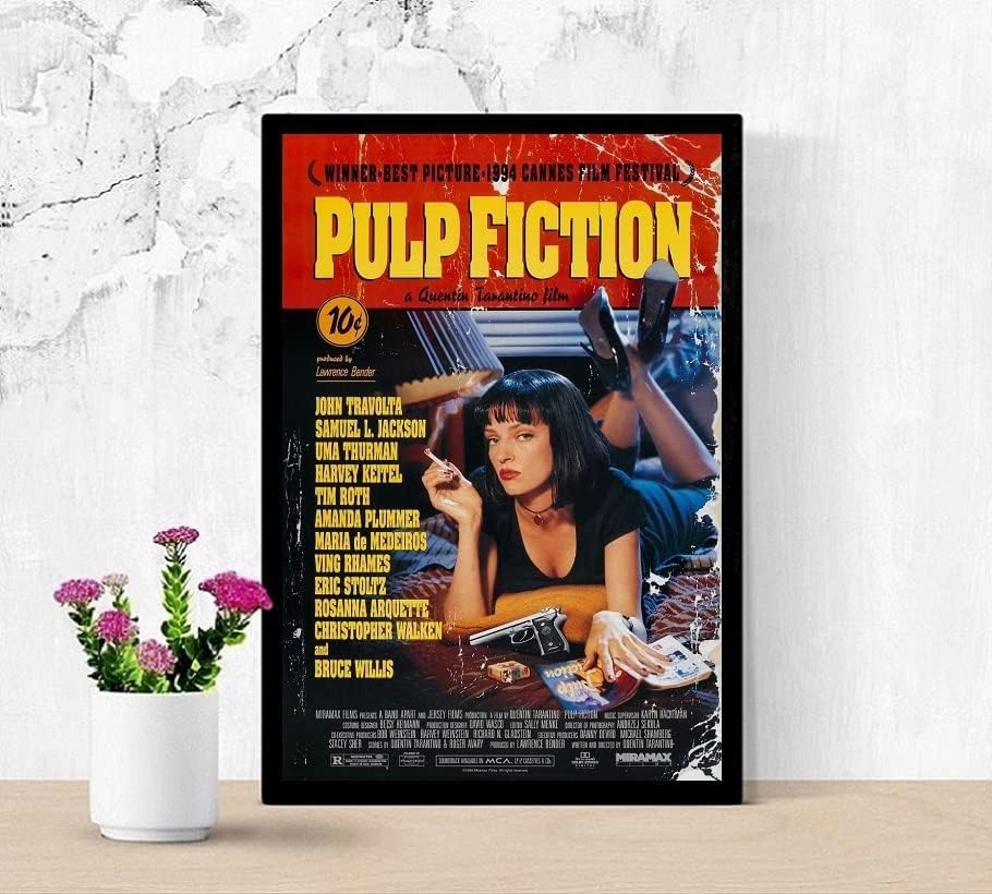 PULP FICTION ヴィンテージ・ポスター 特大 タランティーノ Amazon.co