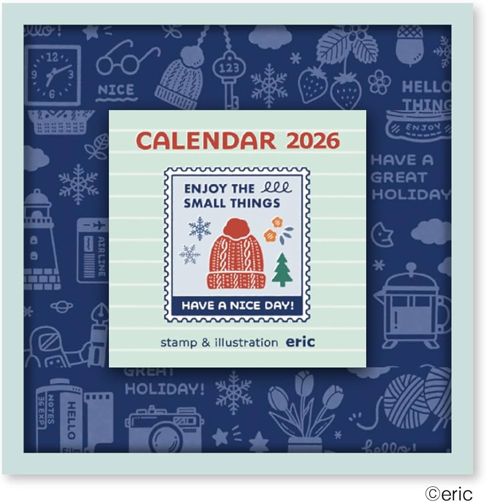 Amazon.co.jp: Shin Nihon Calendar 2026 Calendar Daily Flip eric