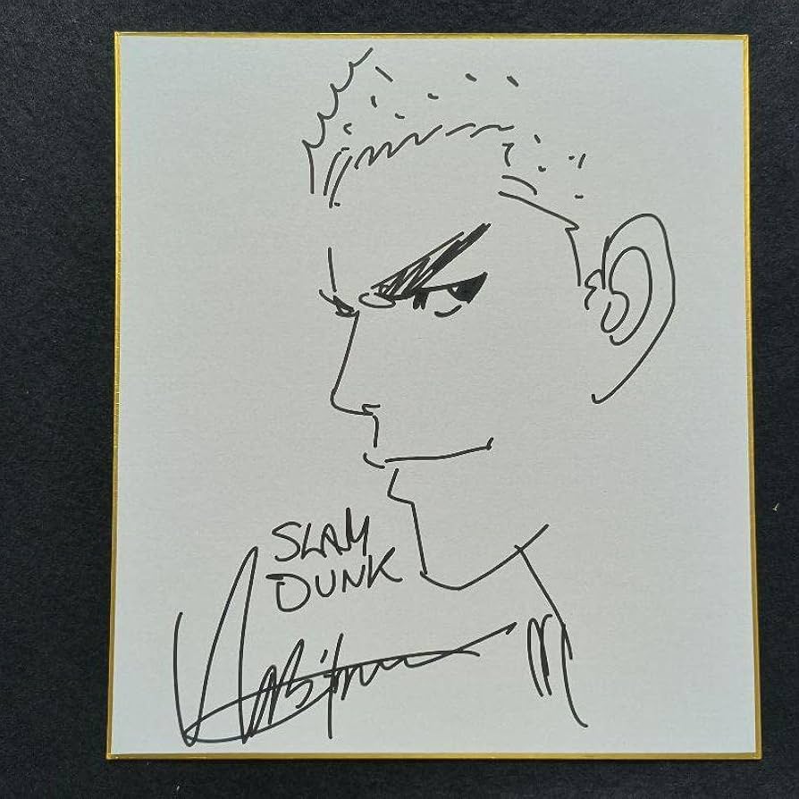 アニメ「スラムダンク」桜木花道 直筆イラスト色紙 キャラクター