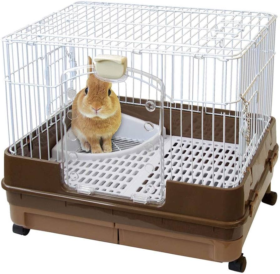 Amazon | マルカン うさぎのスッキリおそうじケージ | ミニマルランド