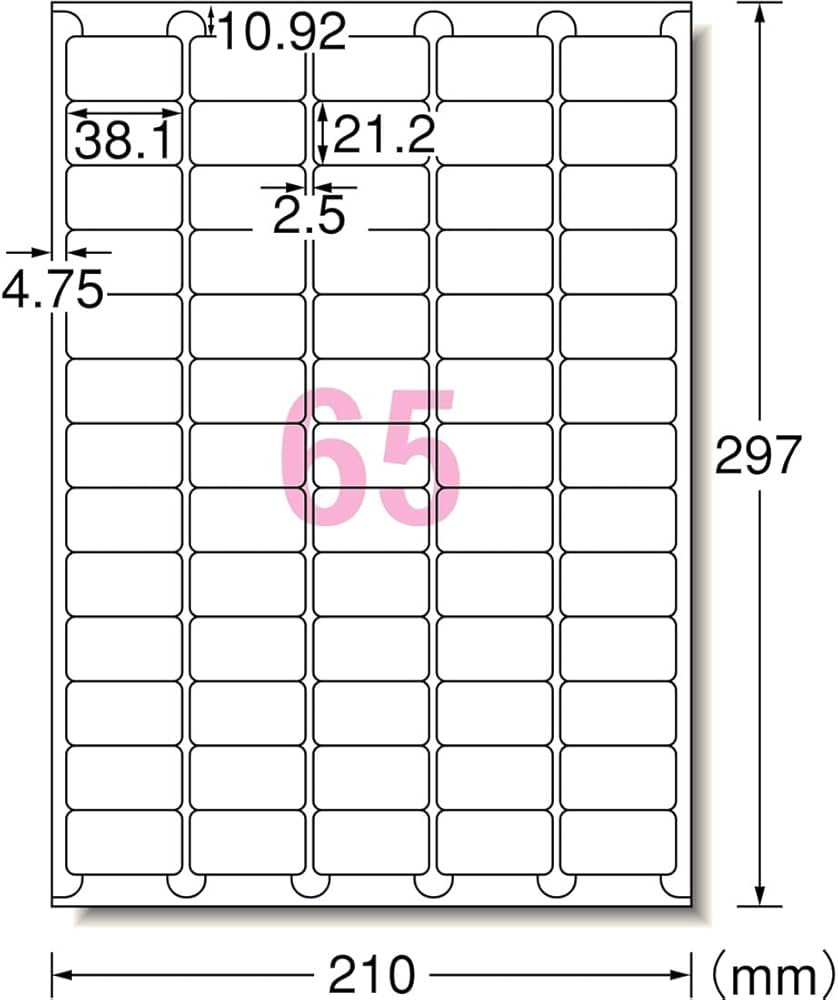 Amazon.co.jp: エーワン ラベルシール 78265 プリンタ兼用 強粘着