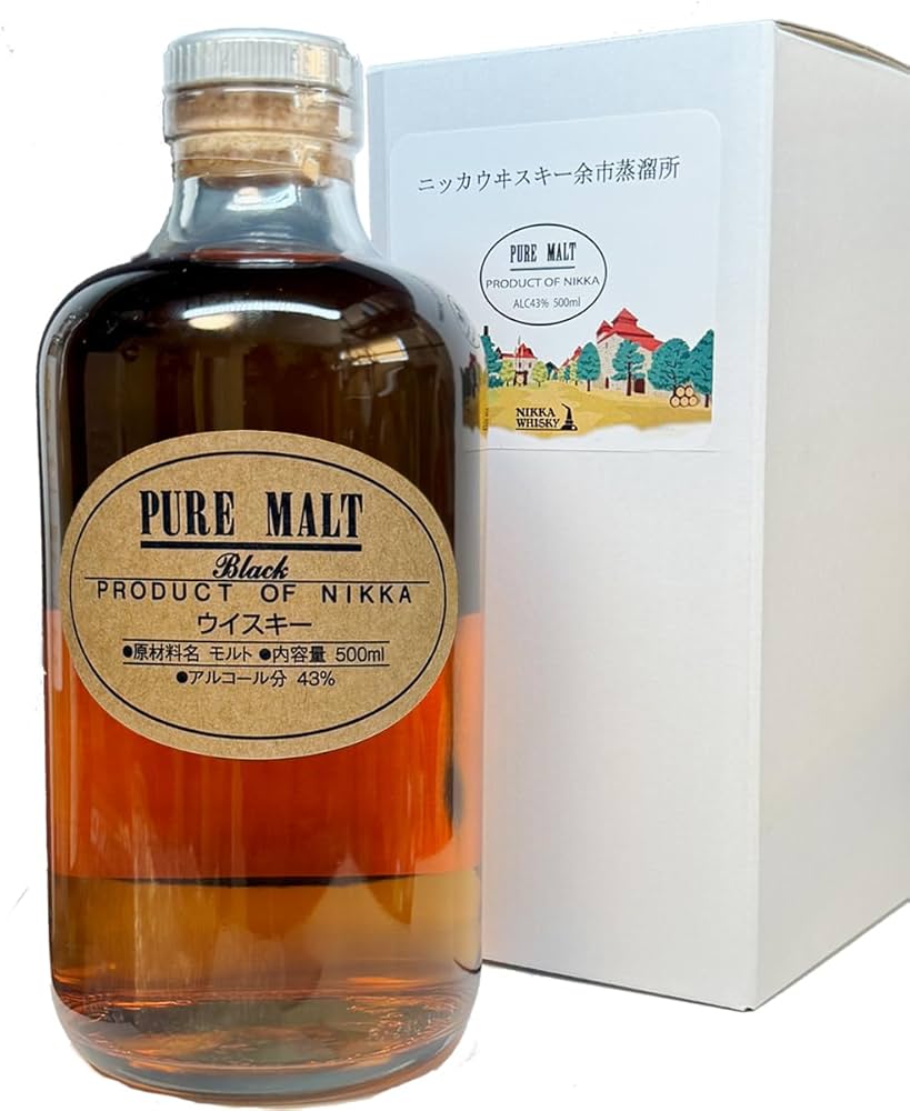 Amazon.co.jp: 箱付き 黒 ニッカ ピュアモルト ブラック 余市蒸留所