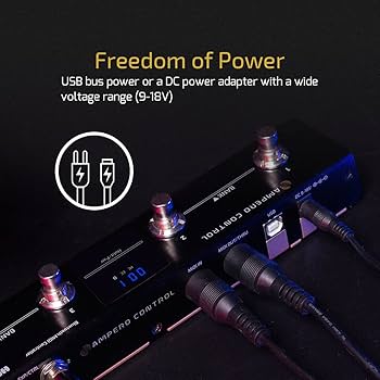 Amazon.com: HOTONE MIDI Foot Controller Pedal Bluetooth Ampero