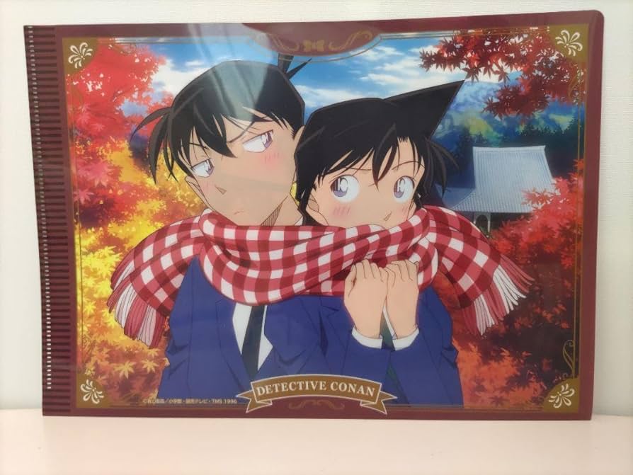 名探偵コナン 東京駅丸の内駅舎 クリアファイル 工藤新一 毛利蘭｜
