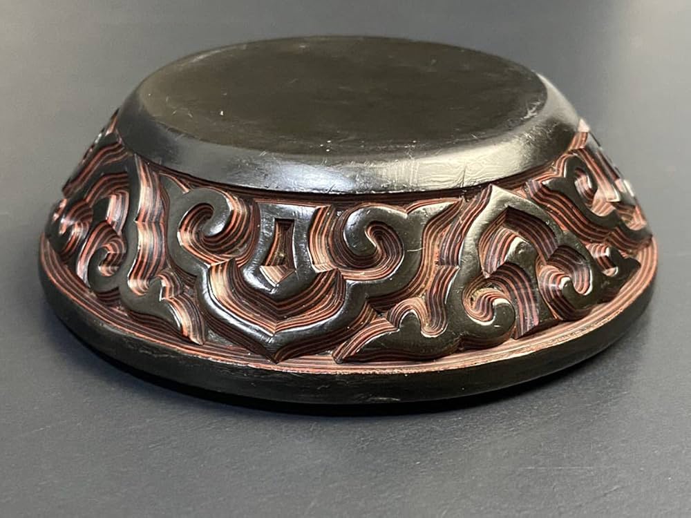 香合 堆朱 古玩 時代香合 蔵出し 鳳凰 仏教美術 1客 【公式通販】