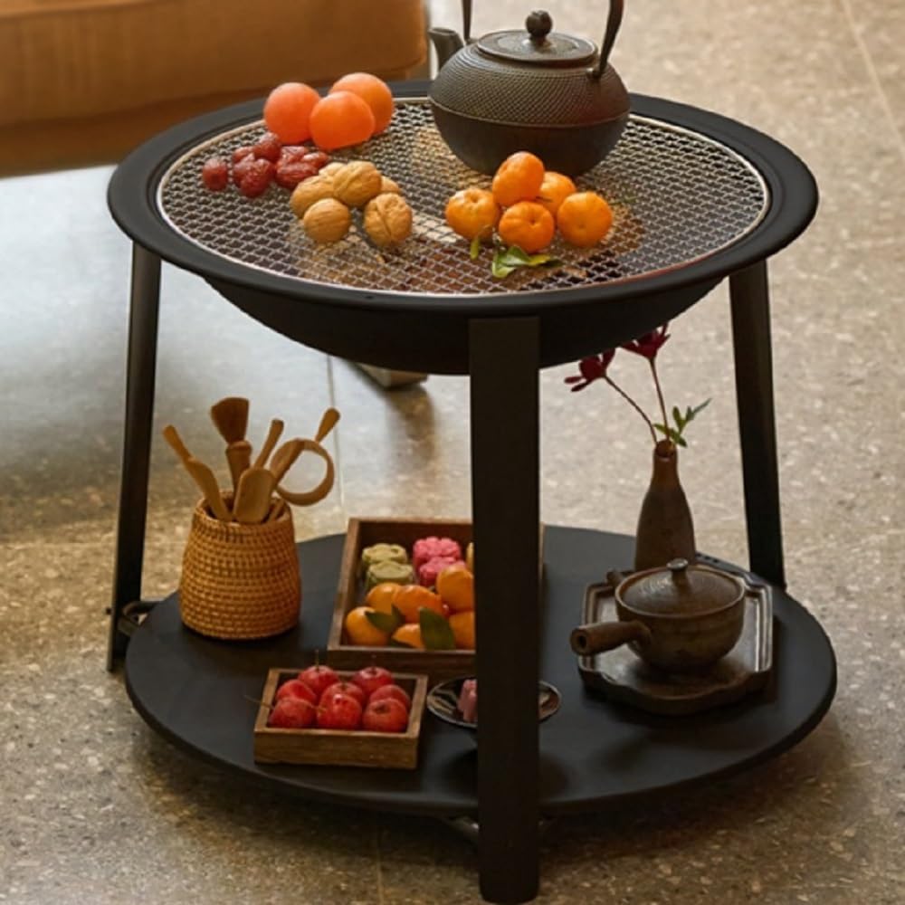 民芸家具 火鉢 蓋つき 囲炉裏 手あぶり 長火鉢 引き出し付き 木製