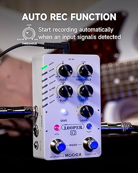 Amazon.com: MOOER Looper X2 Stereo Electric Guitar Loop Pedal
