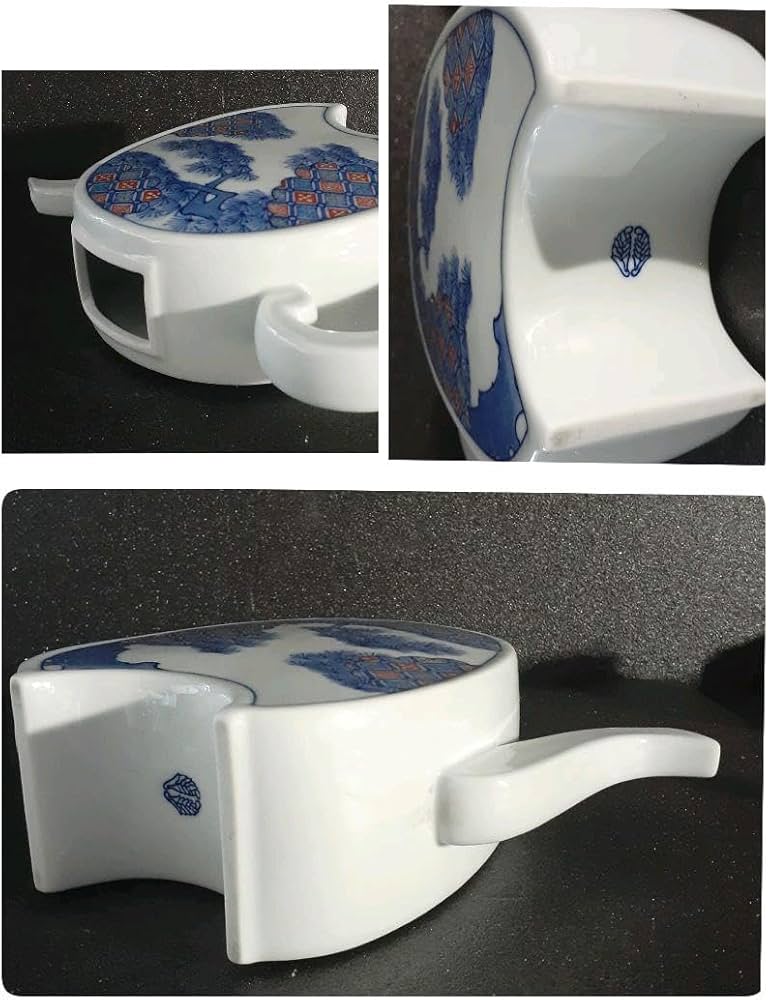 Amazon.co.jp: 鍋島焼 名工 市川光山作 色鍋島 鍋島御庭焼 松に市松