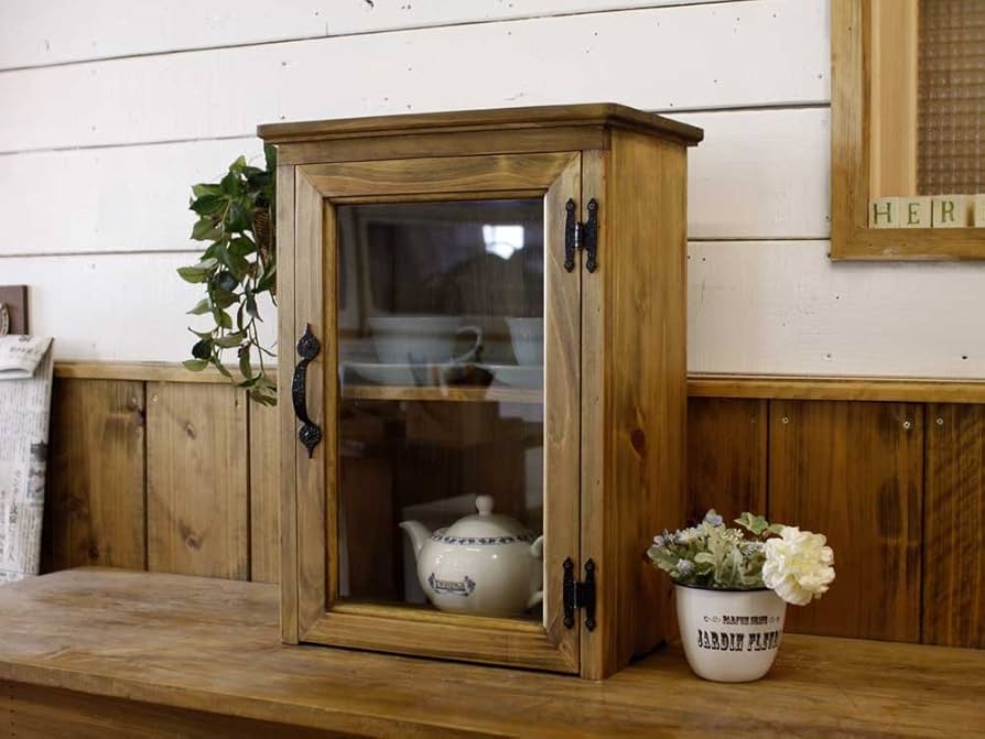 1点のみ】ナチュラルアンティークの扉のようなキャビネット 1点のみ