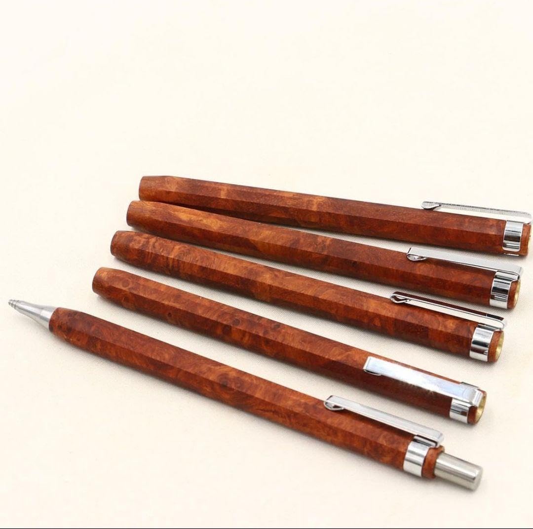 野原工芸 特上花梨瘤 シャーペン MP シルバー金具 SV 固定式先金付き