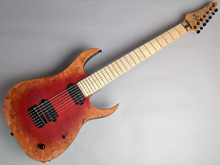 Amazon | Strictly 7 Guitars Cobra Special 7 HT/B Poplar Burl/Red